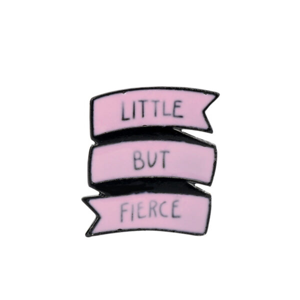 Little But Fierce White and Pink Enamel Brooch Pin 6 Set - Image 4