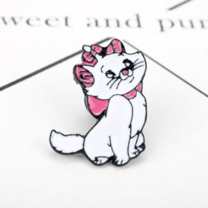 Aristocats Duchess Cat Metal Brooch Pin 2pcs