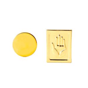 Jojo's Bizarre Adventure Jotaro Kujo Golden Hat Metal Brooch 2 Pack