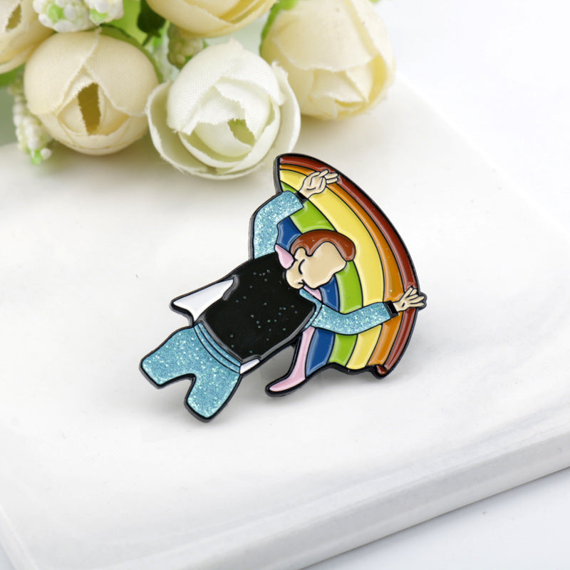 Rainbow Bridge Metal Brooch 7PCS Set - Image 3