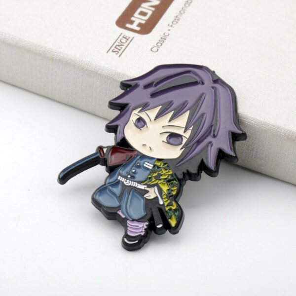 Demon Slayer Yori Zenitsu Inosuke Metal Brooch Pins 3 Pack - Image 4