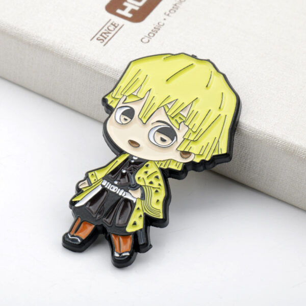 Demon Slayer Yori Zenitsu Inosuke Metal Brooch Pins 3 Pack - Image 6