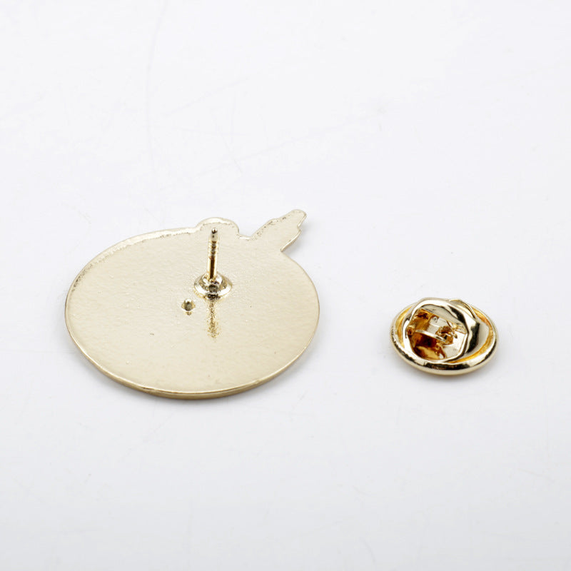 Nautical Time Castle Alloy Brooch Pin 2PCS - Image 2