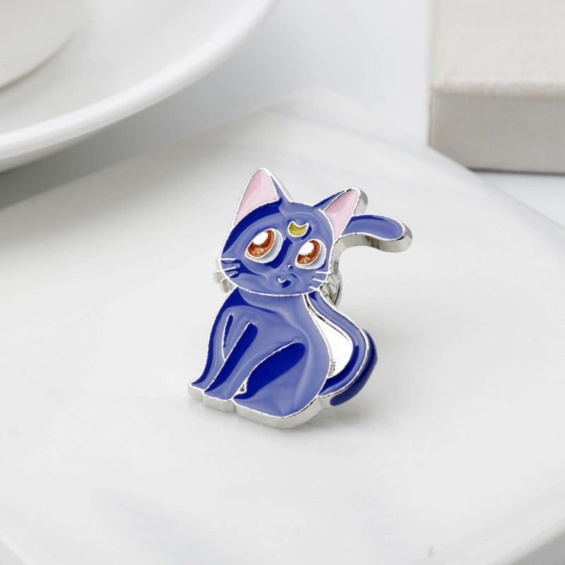 Sailor Moon Luna Droplet Alloy Brooch 3 Pack - Image 4