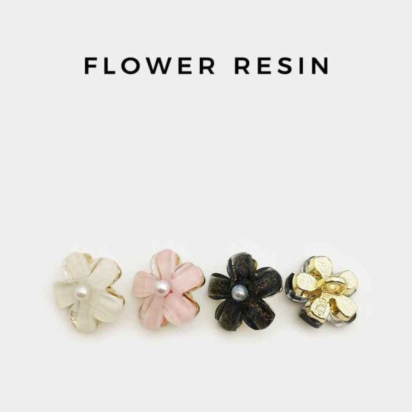 11mm-20mm Flower Pearl Metal Buttons for Children's Tops 12pcs