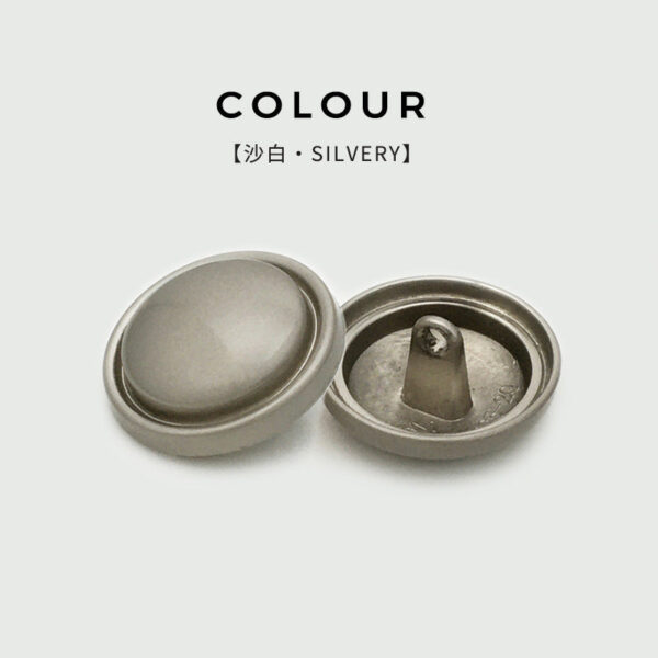 Round Slim-Edged Curved Mushroom Metal Buttons for Coats 20pcs - Image 6