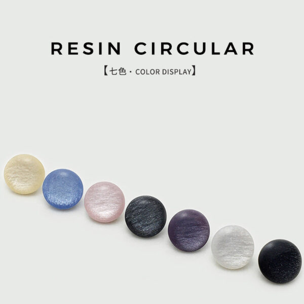 11mm Round Resin Pearlized Shirt Buttons with Shank 100pcs - Image 2