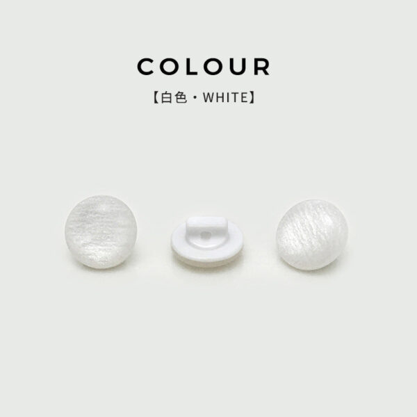 11mm Round Resin Pearlized Shirt Buttons with Shank 100pcs - Image 4