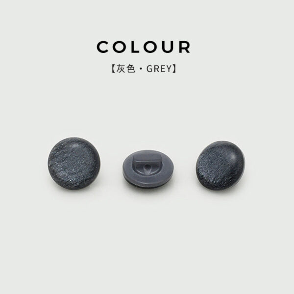 11mm Round Resin Pearlized Shirt Buttons with Shank 100pcs - Image 10