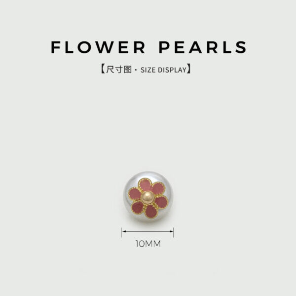 10mm Chinese Floral Pearl Round Retro Frog Buttons for Cheongsam 20pcs - Image 3