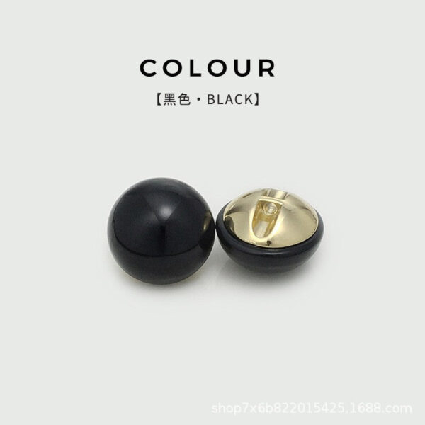 Semi-Circular Mushroom-Shaped Pearl Buttons Hidden Holes 20pcs - Image 6