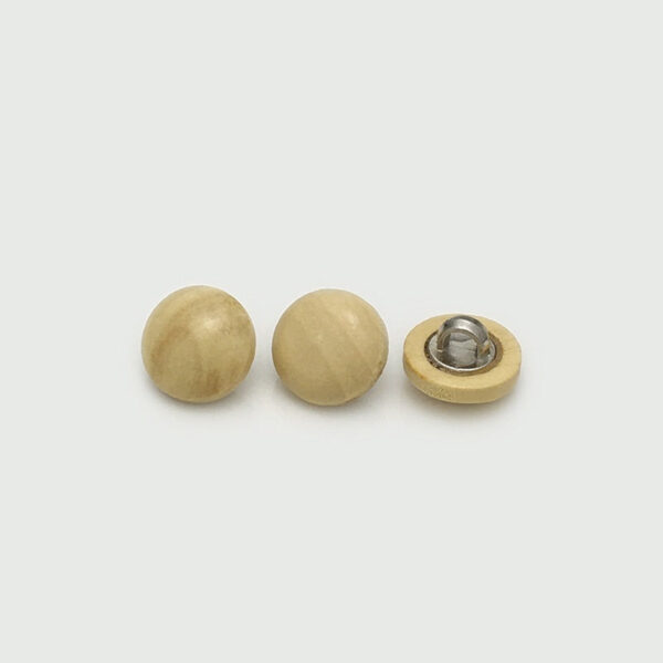 11mm Wooden Mushroom Buttons with Metal Shank for Sweaters Knitwear 40pcs - Image 5