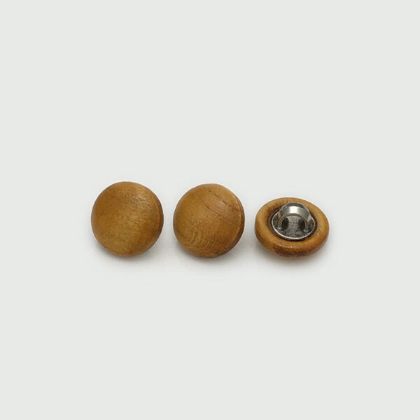 11mm Wooden Mushroom Buttons with Metal Shank for Sweaters Knitwear 40pcs - Image 6