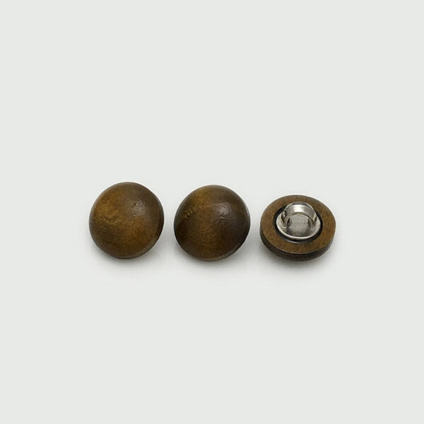 11mm Wooden Mushroom Buttons with Metal Shank for Sweaters Knitwear 40pcs - Image 8