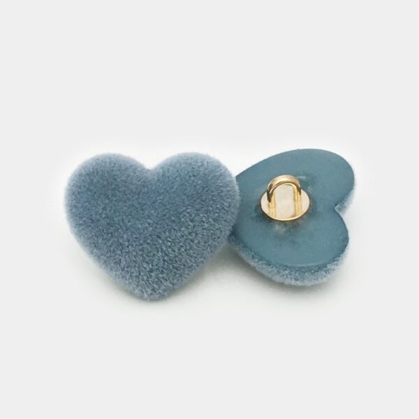 15/20mm Velvet Resin Heart Buttons with Metal Shank for Coats Sweaters 20pcs - Image 7