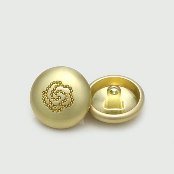 Rose Round Matte Gold Silver Metal Mushroom Buttons 12pcs - Image 4