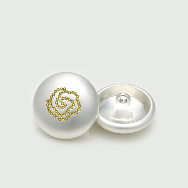 Rose Round Matte Gold Silver Metal Mushroom Buttons 12pcs - Image 5