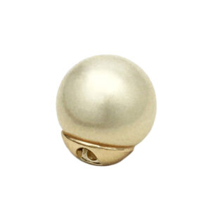 10mm-20mm Highlight Pearl Metal Buttons Concealed Hole 20pcs