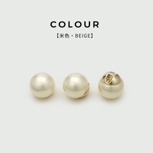 10mm-20mm Highlight Pearl Metal Buttons Concealed Hole 20pcs - Image 4
