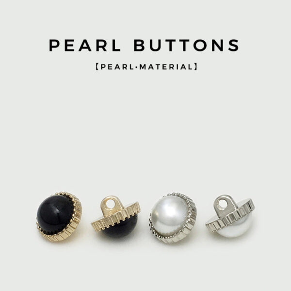 10mm Black Pearl Round Metal Buttons for Cardigan and Sweater 20pcs - Image 2
