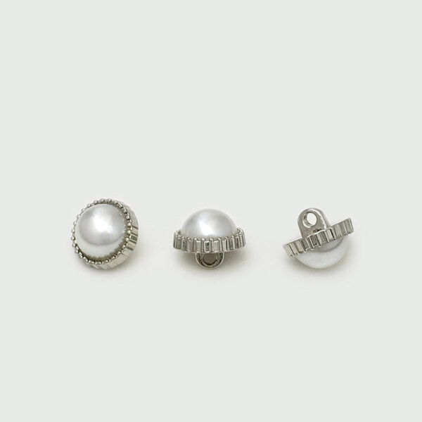 10mm Black Pearl Round Metal Buttons for Cardigan and Sweater 20pcs - Image 4