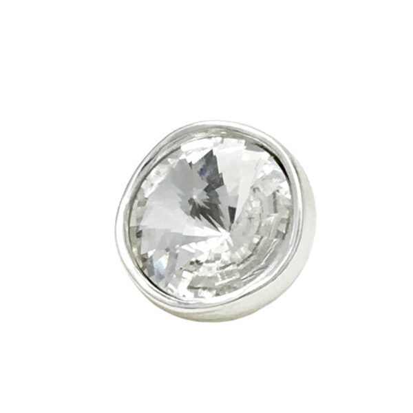 10-20mm Metal Buttons with Colorful Crystal and Shank 20pcs