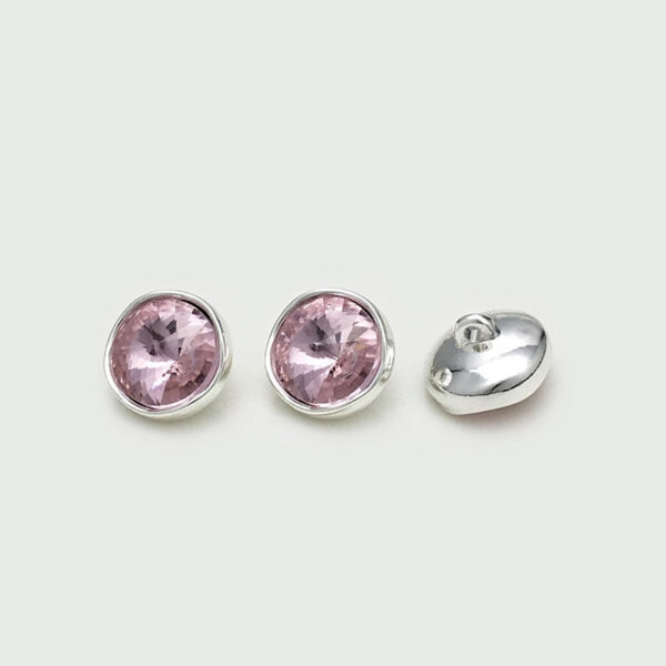 10-20mm Metal Buttons with Colorful Crystal and Shank 20pcs - Image 6