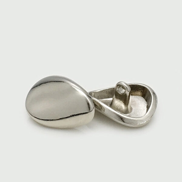 12/16/20mm Gold Silver Irregular Metal Buttons with Shank 20pcs - Image 5