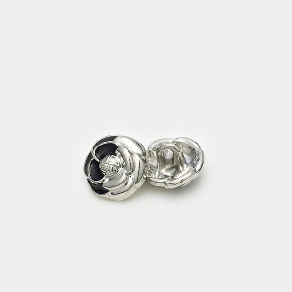 12mm Exquisite Gold & White Flower-Shaped Shirt Buttons 20pcs - Image 5