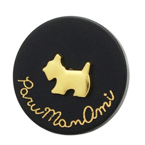 15-25mm Adorable Dog Resin-Metal Round Buttons 20pcs