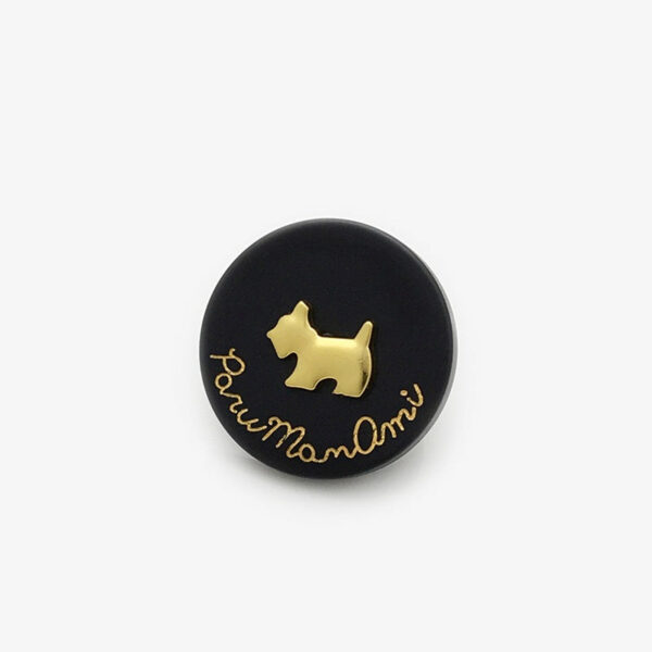 15-25mm Adorable Dog Resin-Metal Round Buttons 20pcs - Image 6