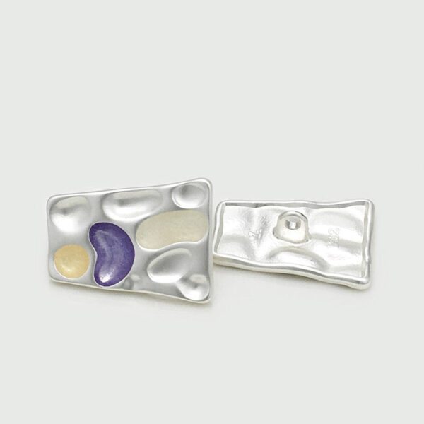24mm Concave Irregular Trapezoidal Metal Buttons for Coats 12pcs - Image 6