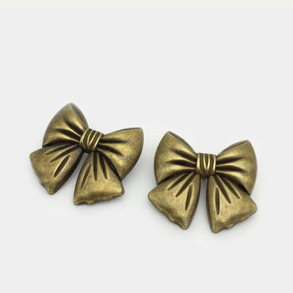 15-25mm Vintage Bronze Bow-Shaped Metal Decorative Buttons 20pcs - Image 7
