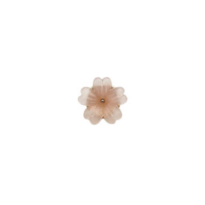 11mm Transparent White Purple Pink Floral Resin Shirt Buttons 12pcs