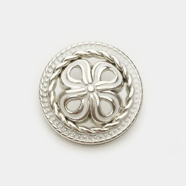 17.5/22.5/25mm Gold Silver Hollow Four Leaf Clover Metal Buttons 20pcs - Image 6