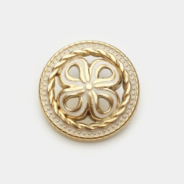 17.5/22.5/25mm Gold Silver Hollow Four Leaf Clover Metal Buttons 20pcs - Image 5