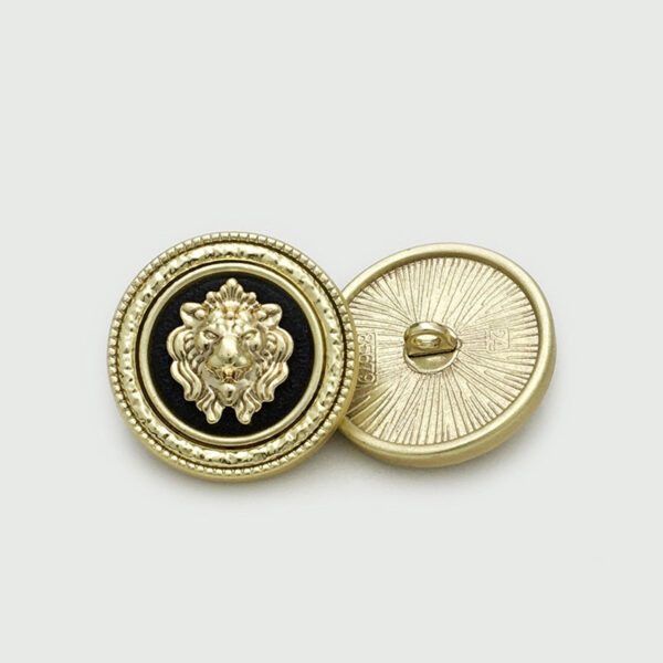 16/19/24mm British Style Round Metal Lion Head Buttons 10PCS - Image 4