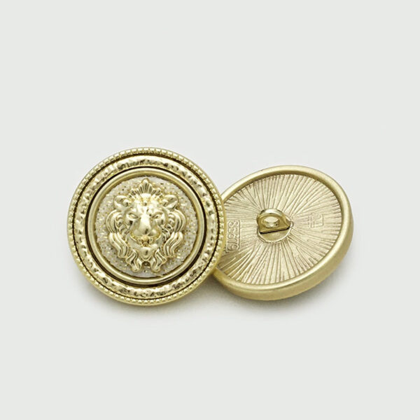16/19/24mm British Style Round Metal Lion Head Buttons 10PCS - Image 5