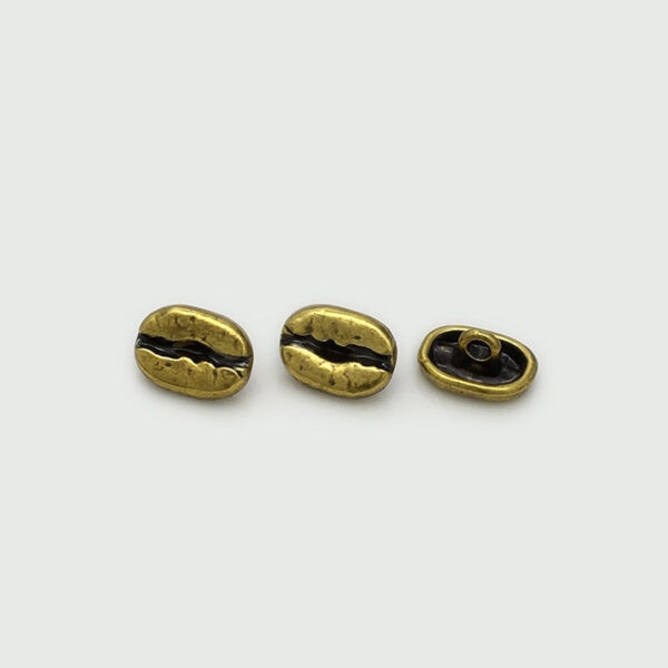 12mm Oval Concave Antique Gold Metal Shirt Buttons 30pcs - Image 4