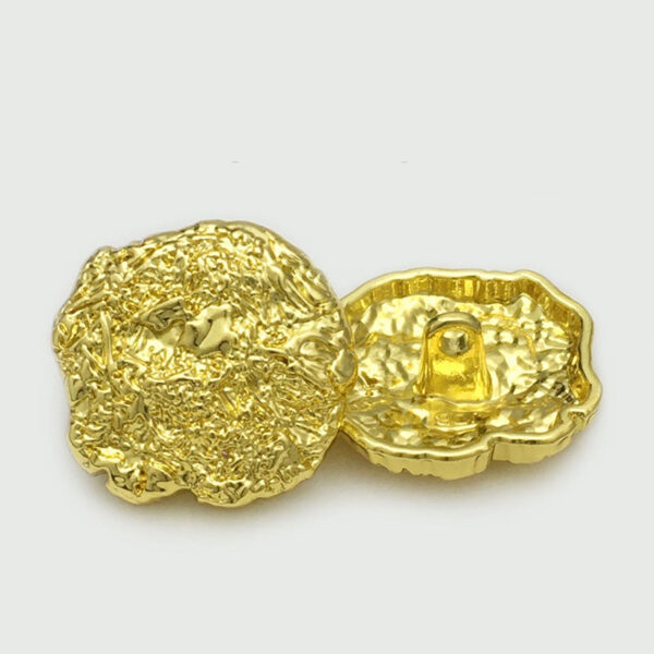 17-45mm Oversized Irregular Shaped Metal Buttons Golden & Silver - Image 7