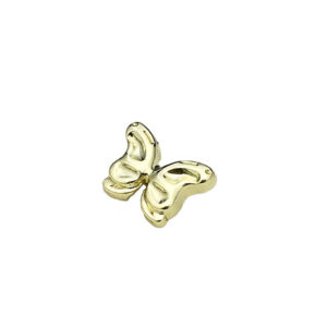 11/15/21mm Gold & Silver Butterfly Metal Shirt Buttons 30pcs