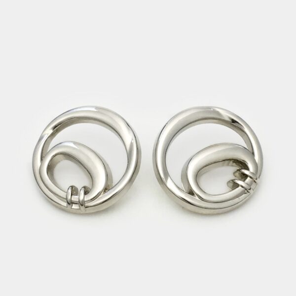 17.5/22.5mm Gold Hollow Double Circle Metal Buttons 20pcs - Image 5