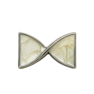 17x10mm Bow Knot Metal Button with Handle 20pcs