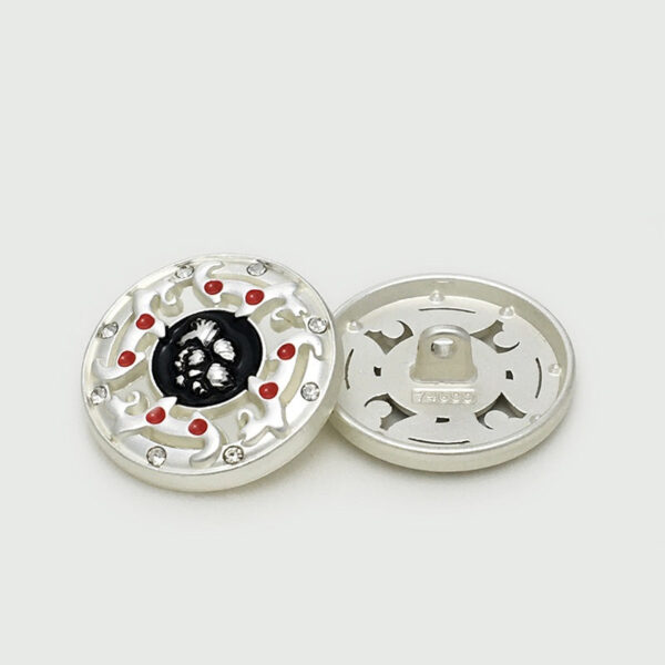 17.5/20/22.5mm Chinese Gold Silver Hollow Metal Bead Buttons 20pcs - Image 6