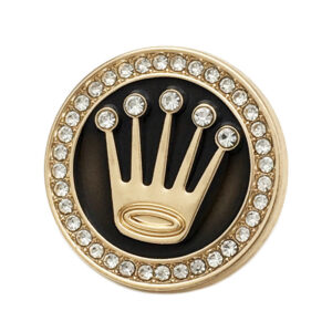 22.5mm Round Alloy Crown Diamond Vintage Coat Buttons 20pcs