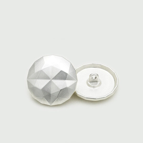 17.5/22.5mm Gold Silver Chevron Pattern Metal Buttons 20pcs - Image 5