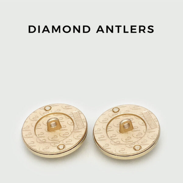 17.5/22.5/25mm Round Deer with Diamond Metal Coat Buttons 10pcs - Image 4