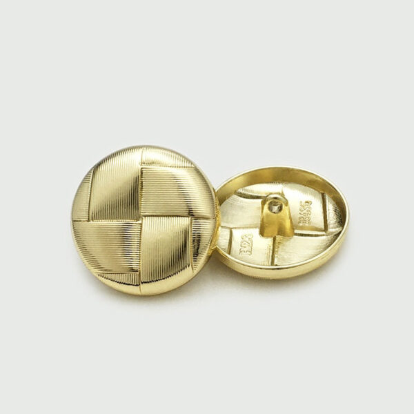 15-25mm Vintage Metal Mesh Grid Coat Buttons with Shank 20pcs - Image 4