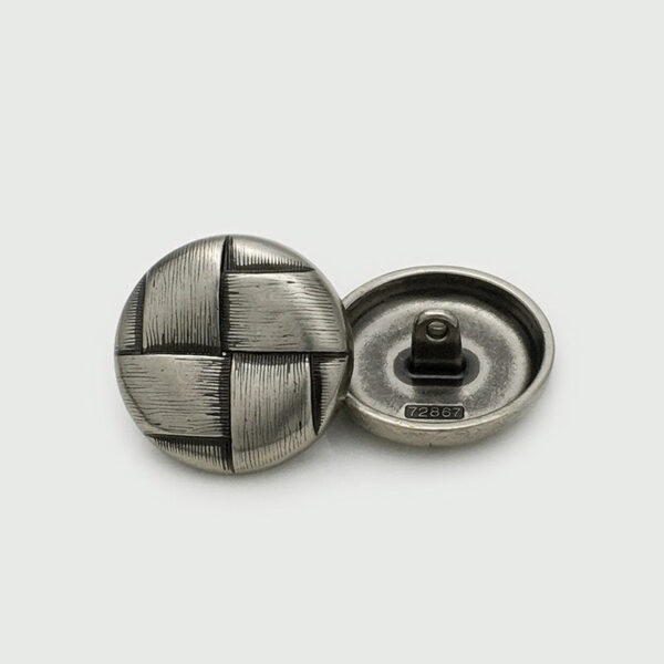 15-25mm Vintage Metal Mesh Grid Coat Buttons with Shank 20pcs - Image 6