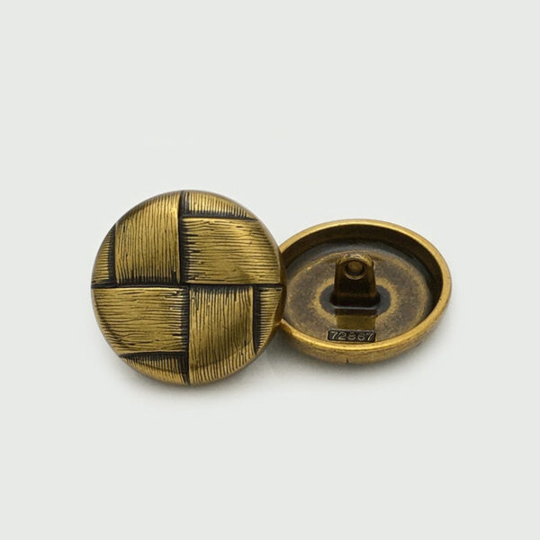 15-25mm Vintage Metal Mesh Grid Coat Buttons with Shank 20pcs - Image 7